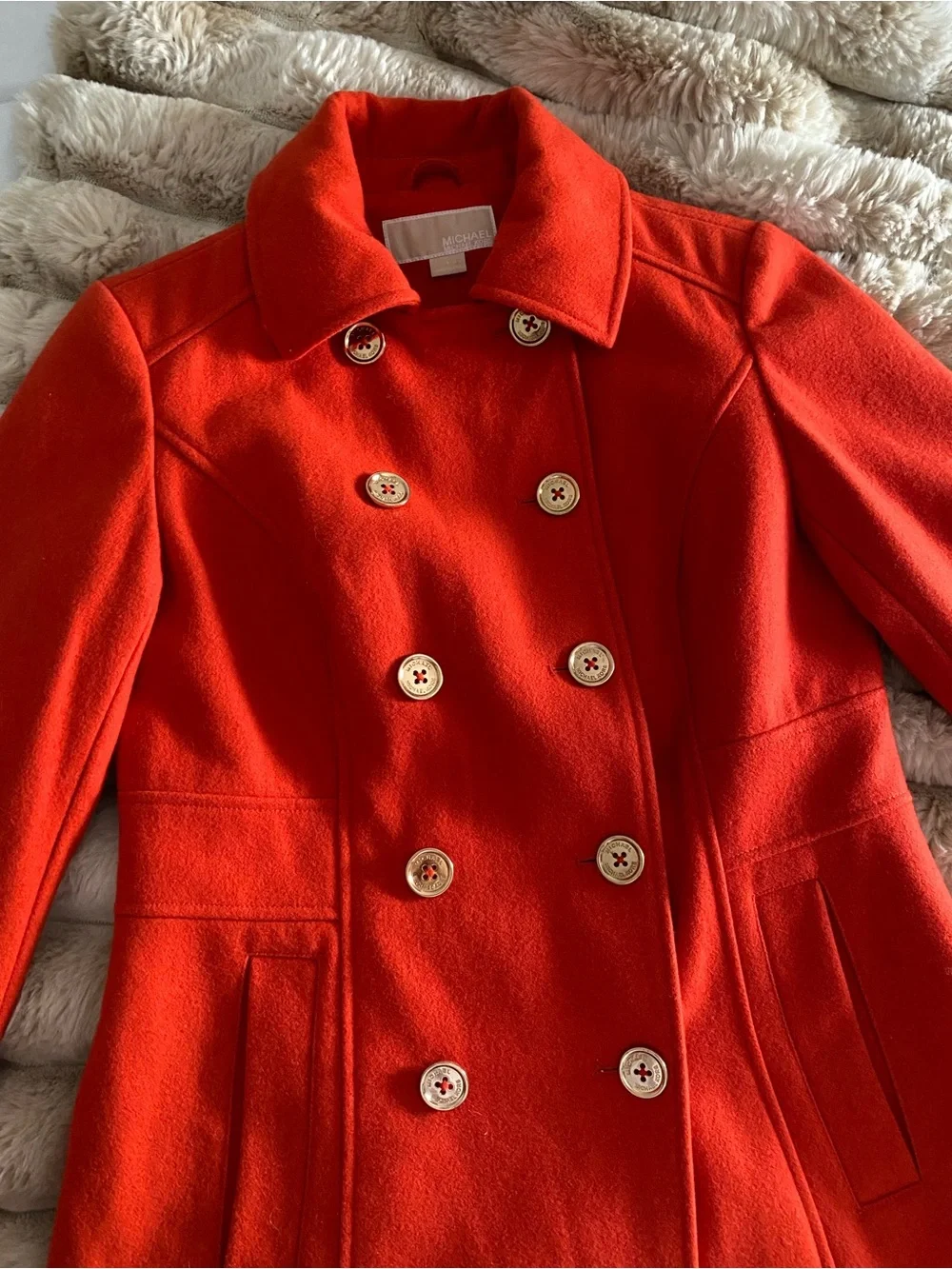 Michael Kors Coral double-breasted Trench coat
